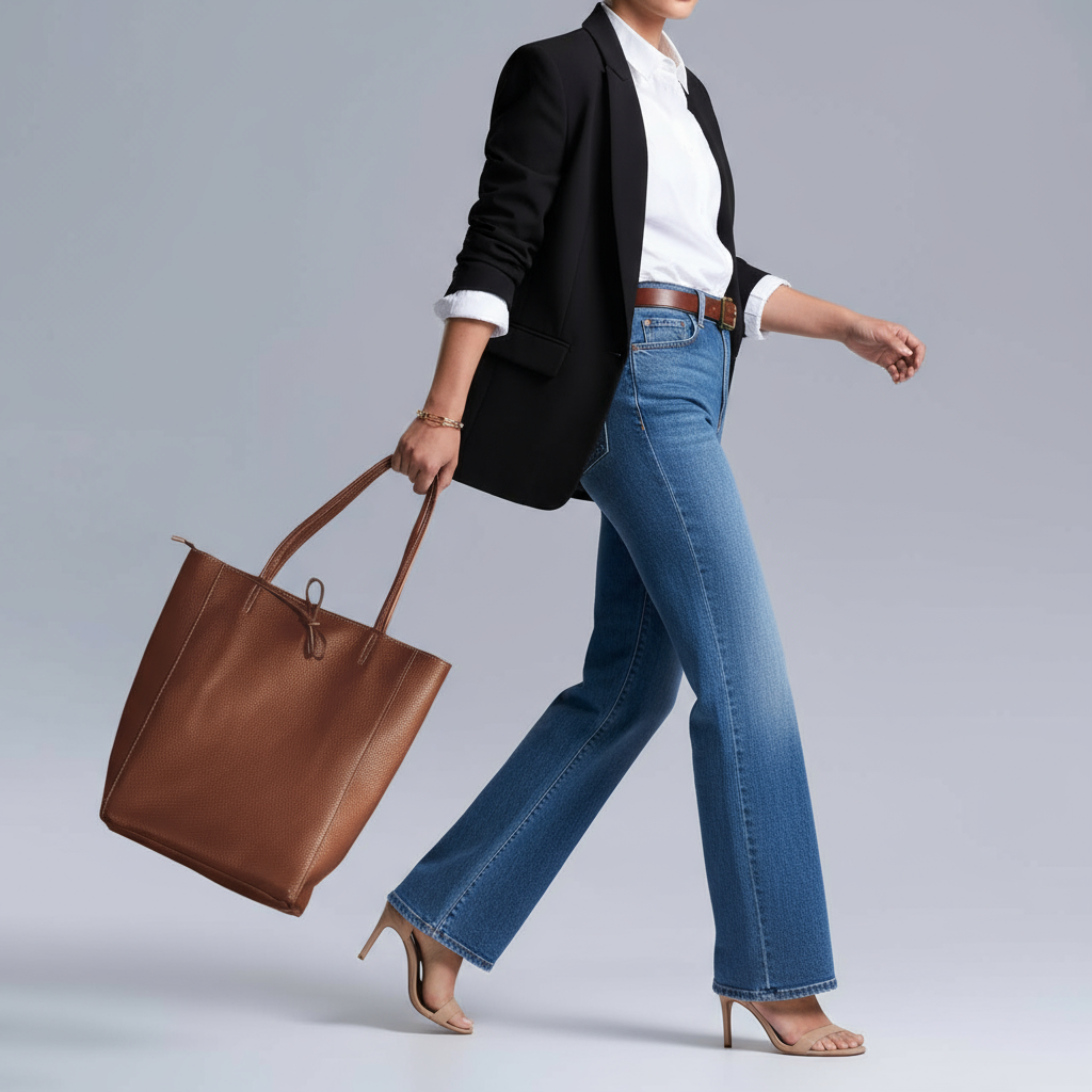 Calf Leather Tote Bag