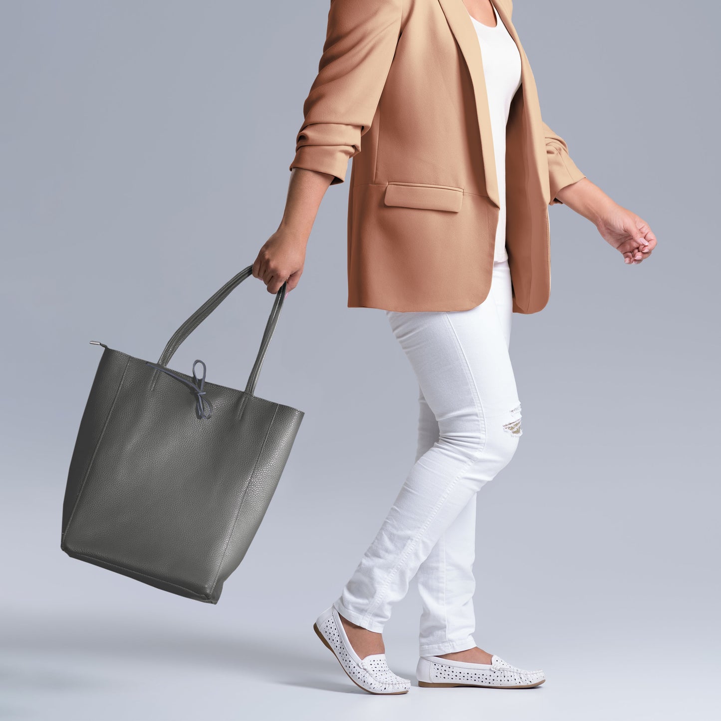 Calf Leather Tote Bag