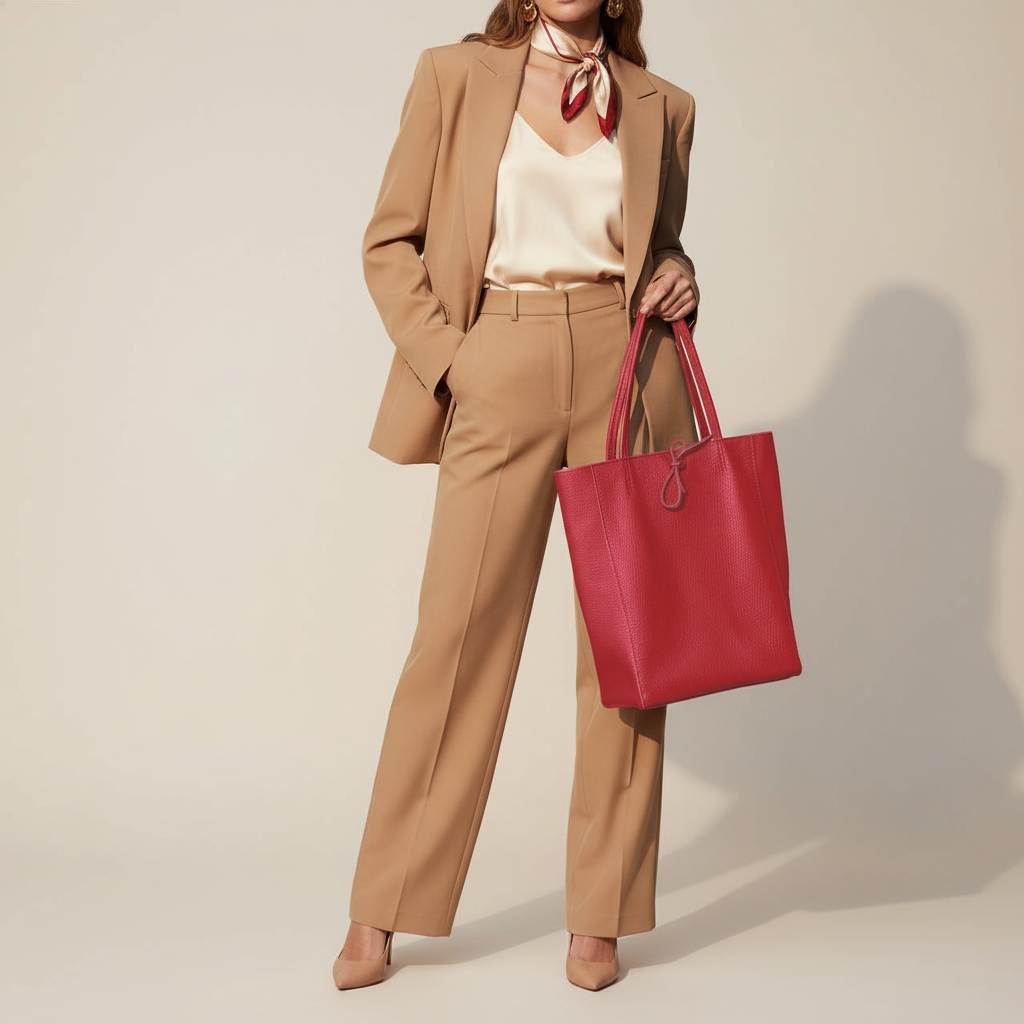 Calf Leather Tote Bag