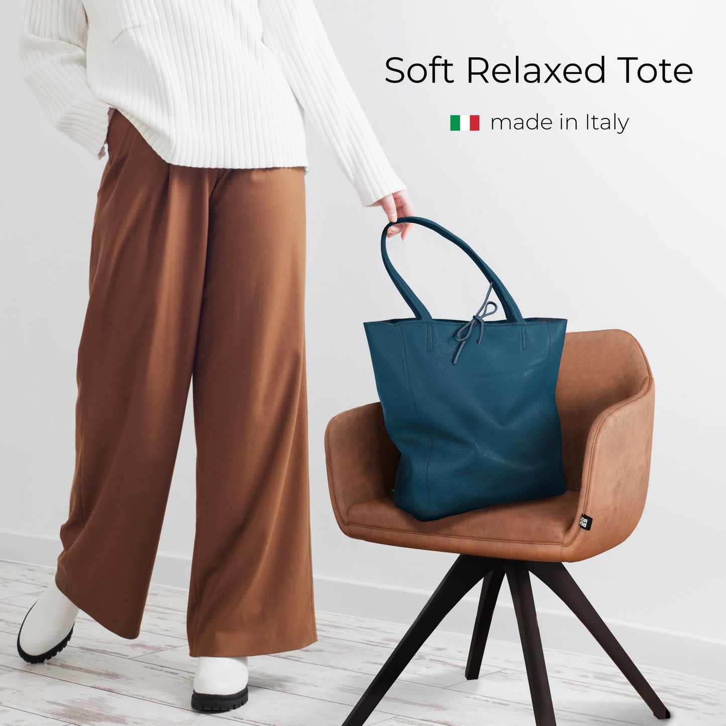 Calf Leather Tote Bag