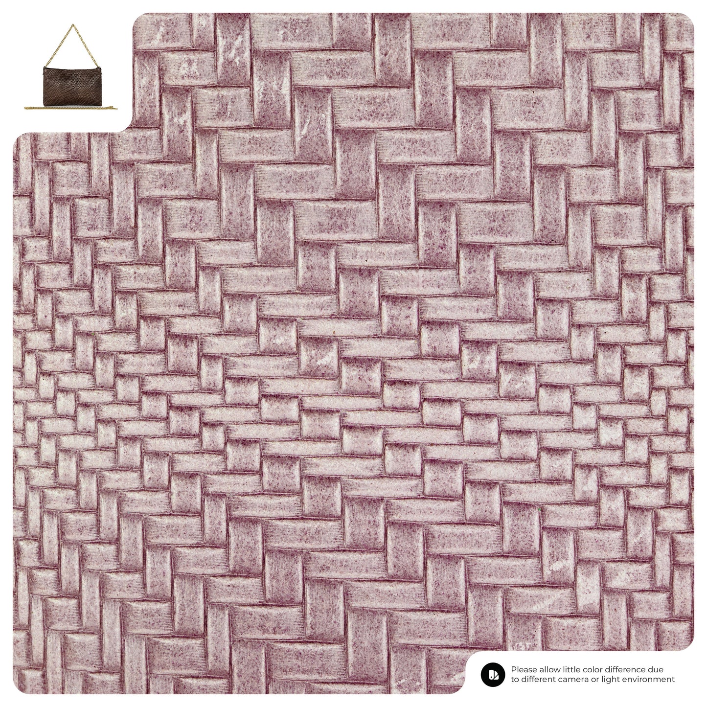 Grid Suede Leather Crossbody Bag