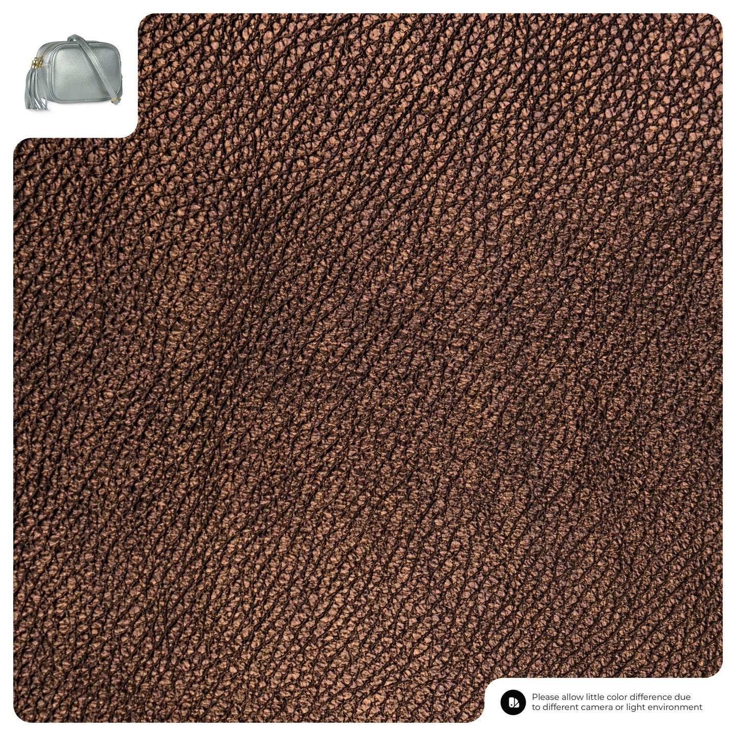 Metallic Calf Leather Crossbody Bag