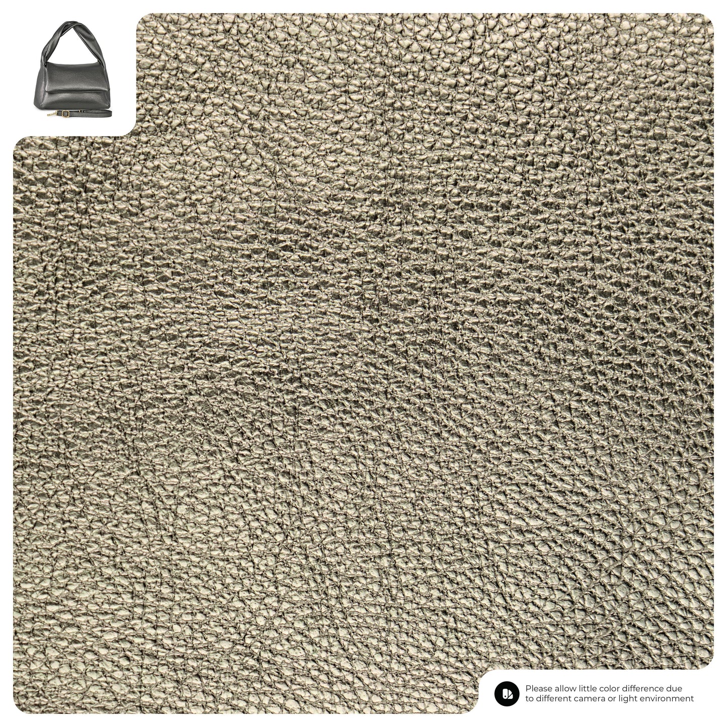 Metallic Calf Leather Top-Handle Bag