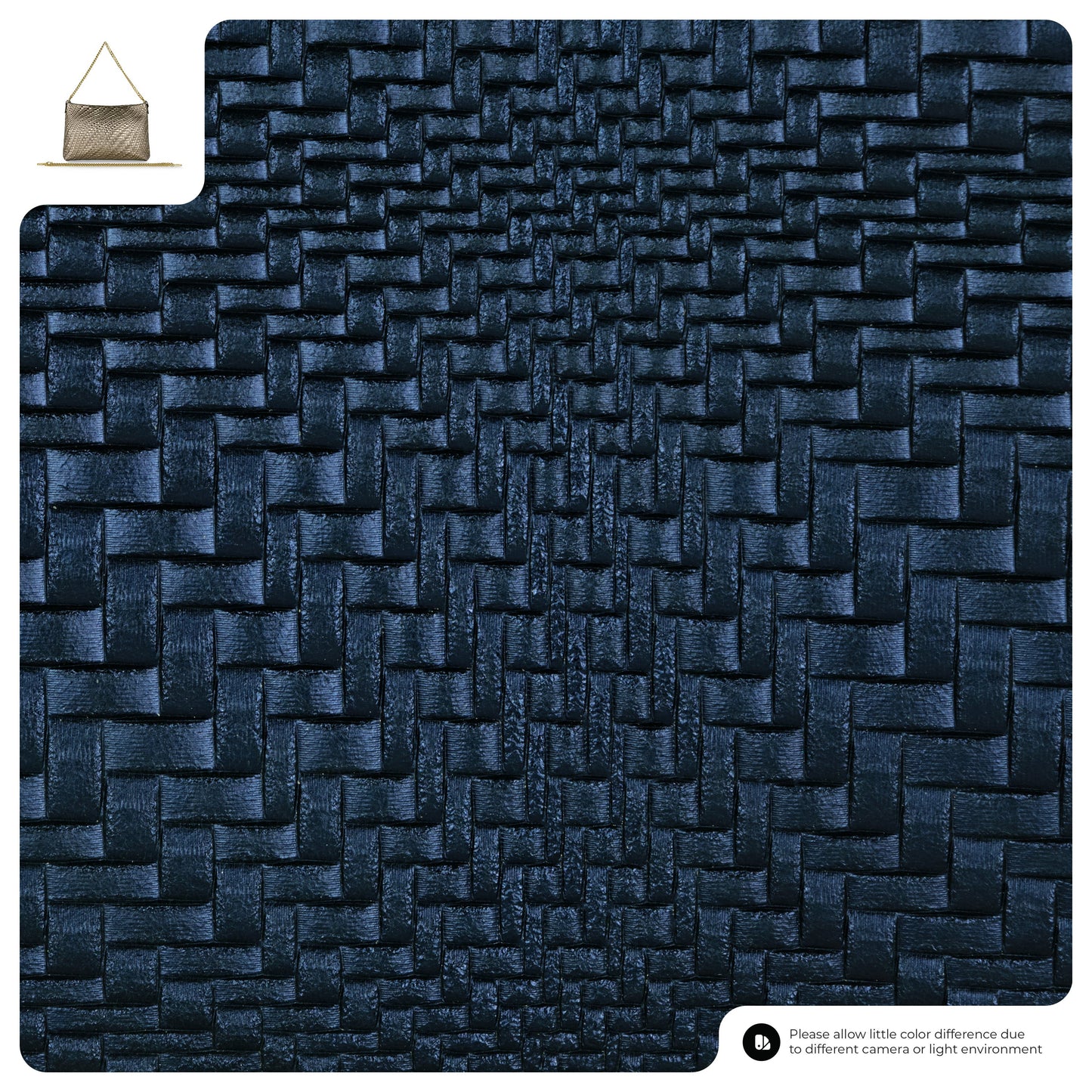 Grid Metallic Suede Leather Crossbody Bag