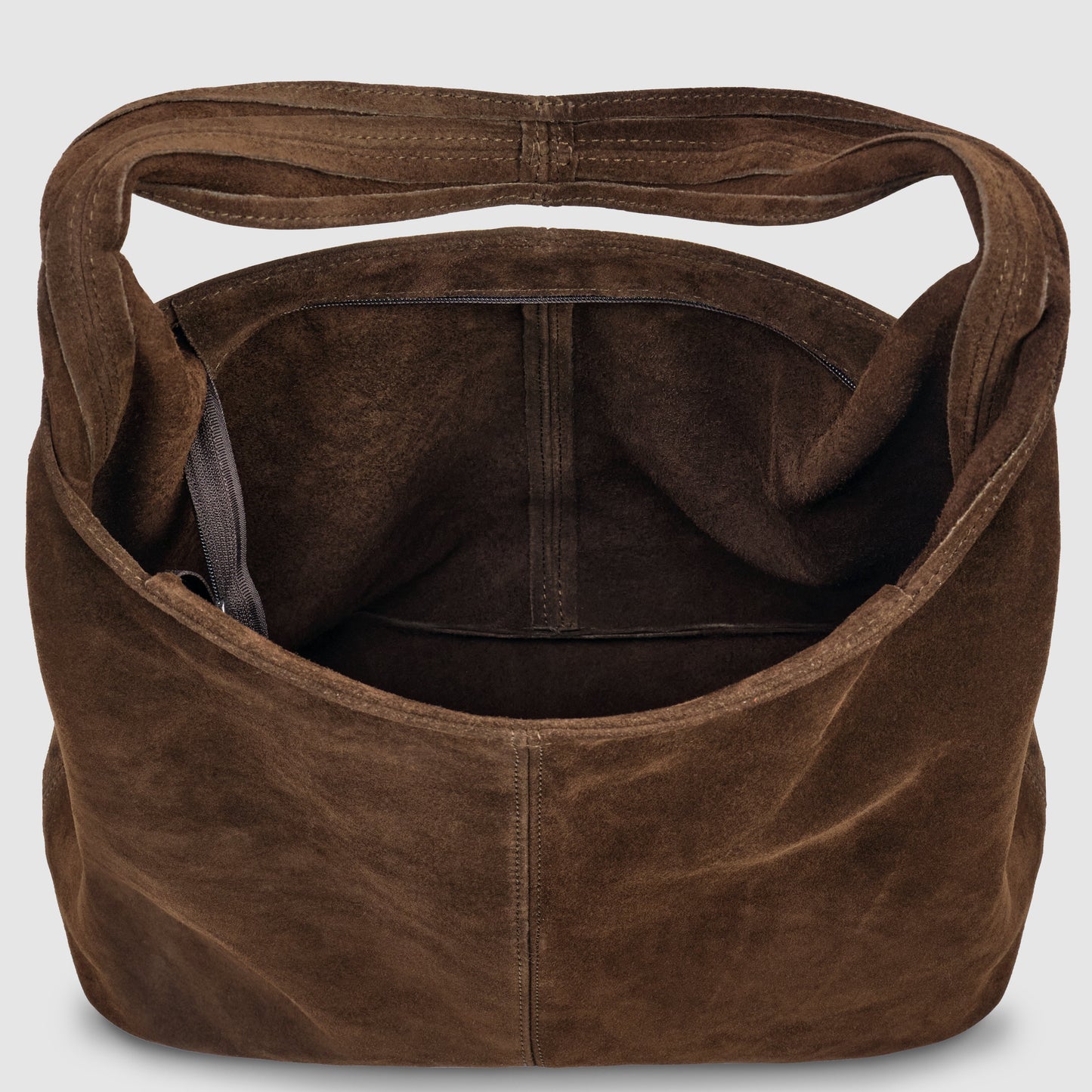 Suede Leather Hobo Bag
