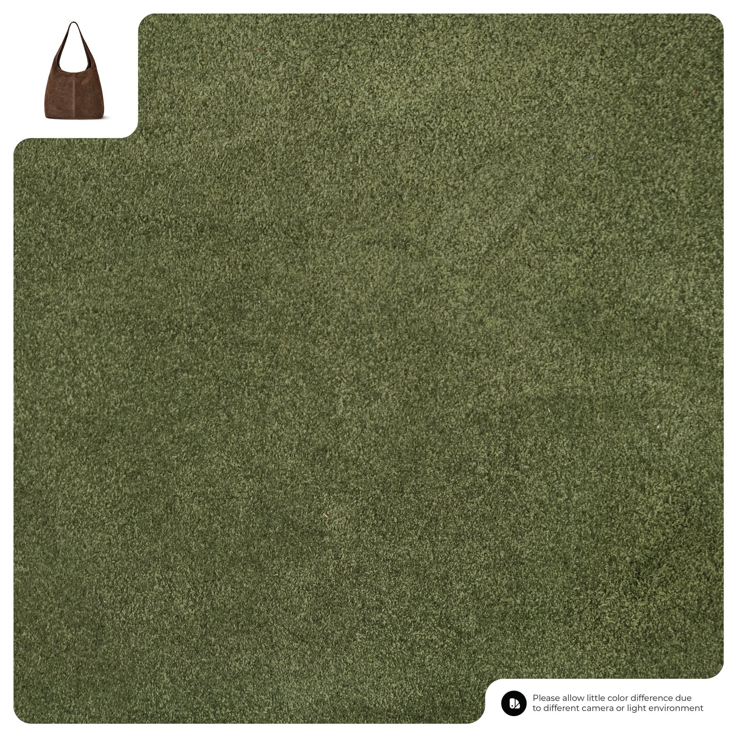 Suede Leather Hobo Bag