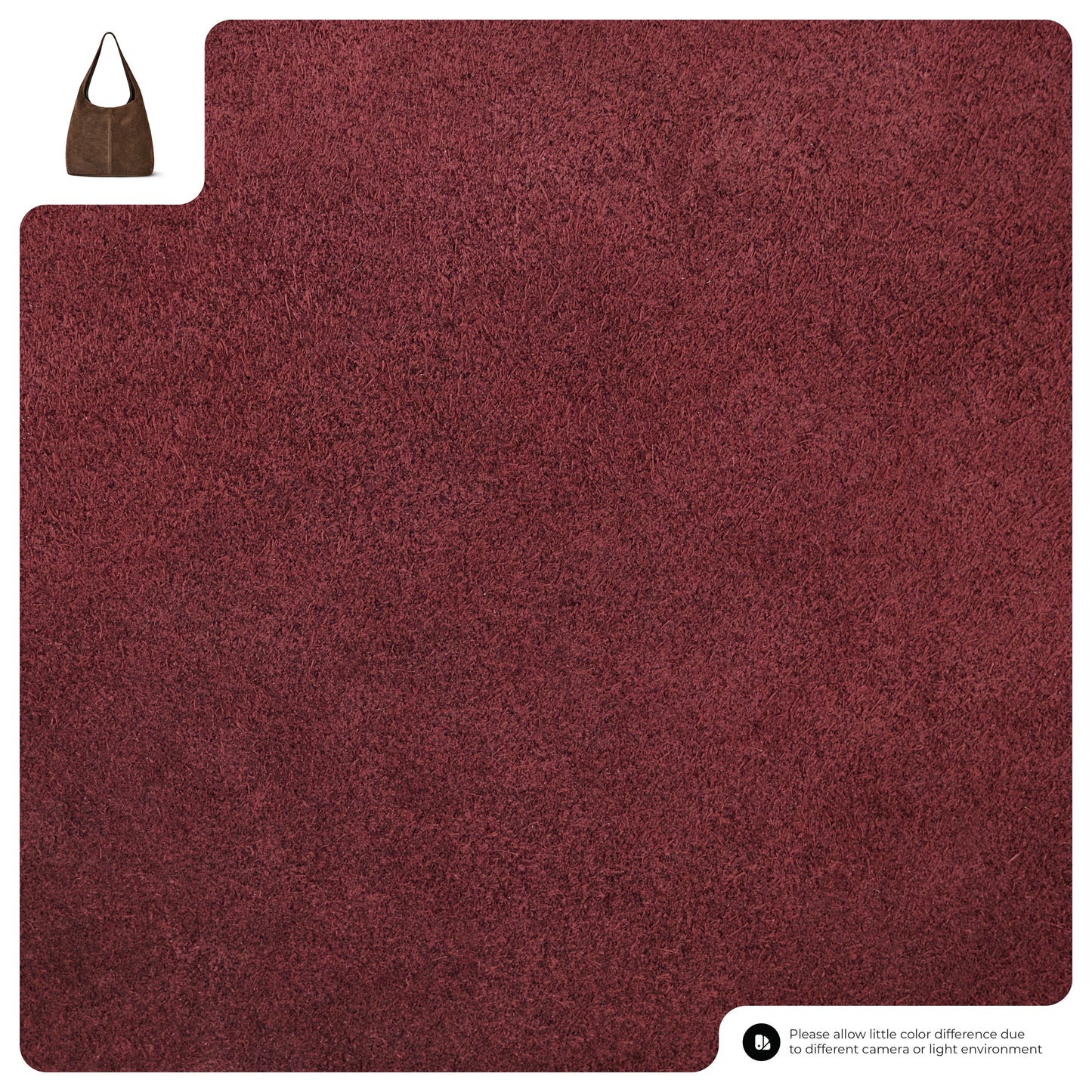 Suede Leather Hobo Bag