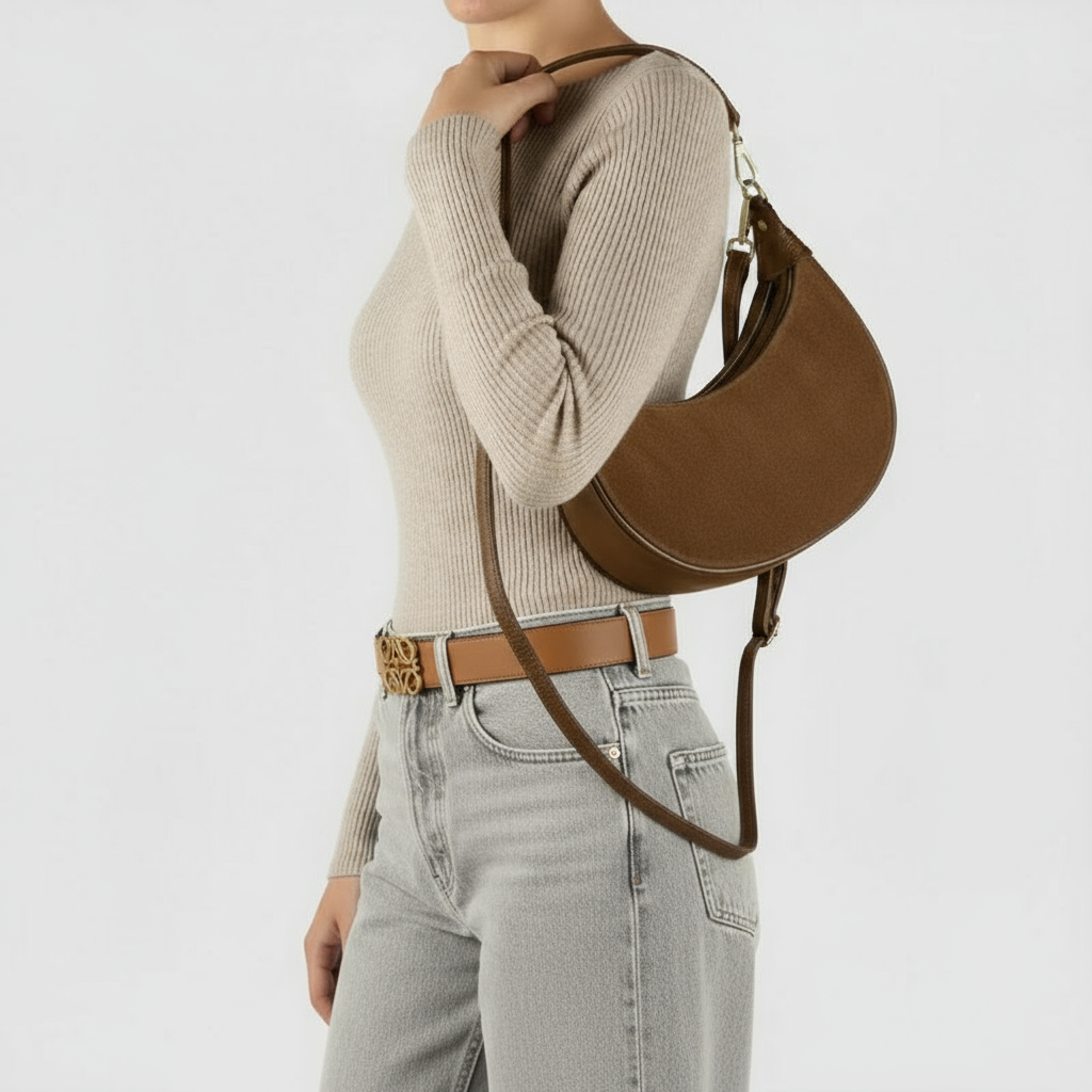 Suede Leather Shoulder Bag