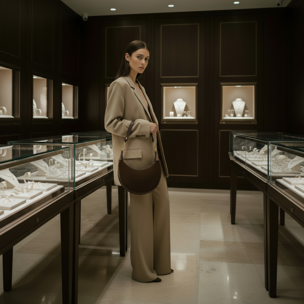 Suede Leather Shoulder Bag