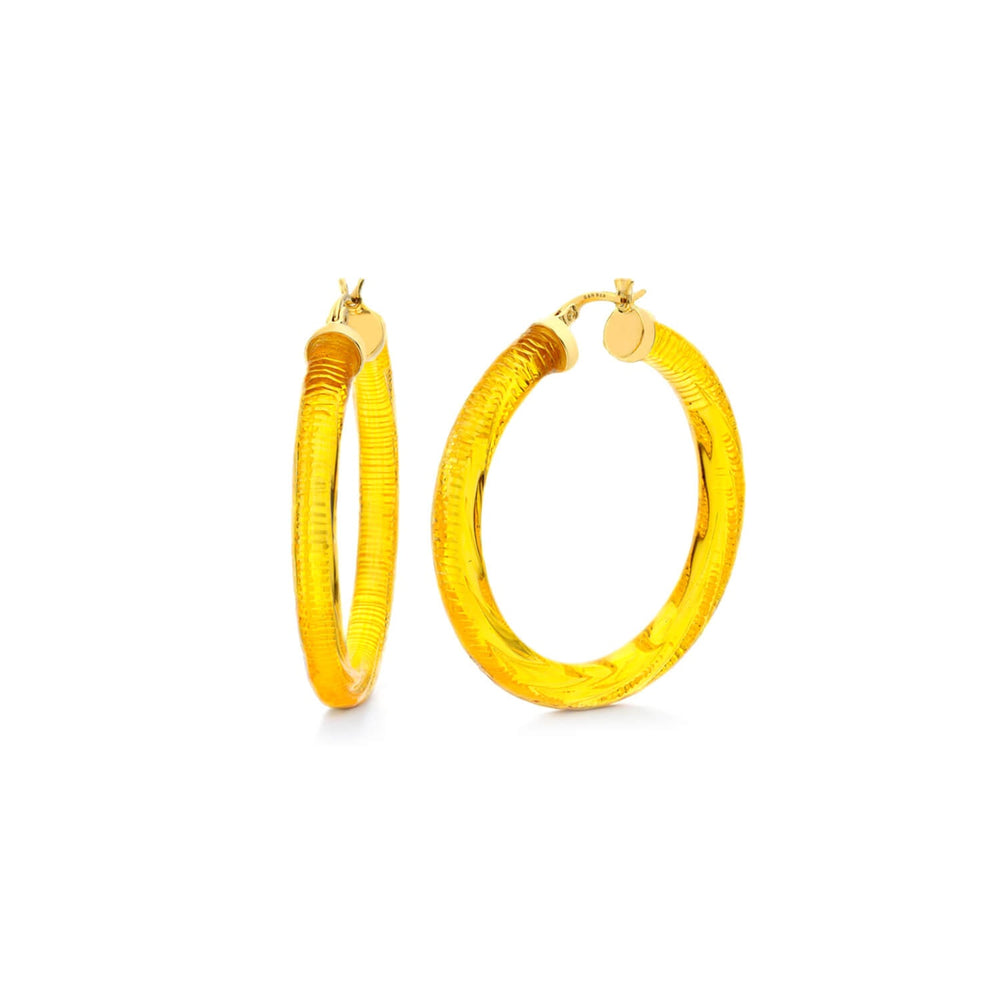 INSTYLE Lucite Hoop Earrings