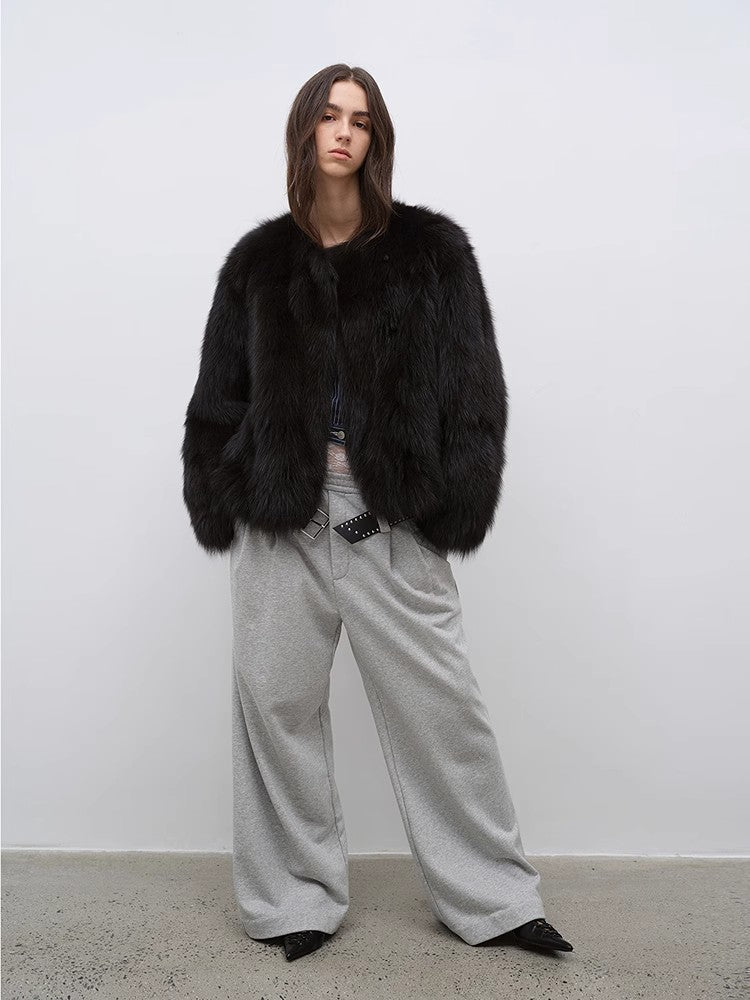 Morning Mist Manor Urban Chic Fox Fur Coat