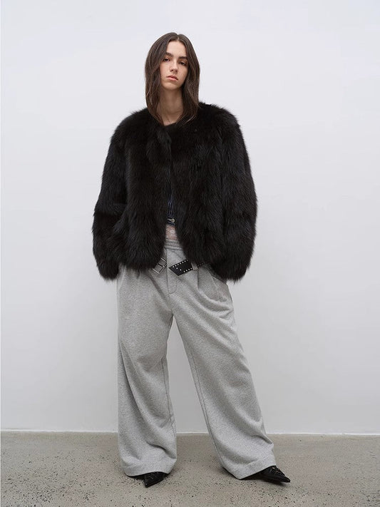 Morning Mist Manor Urban Chic Fox Fur Coat