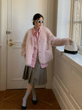 Babylon Phantom Nights Tuscan Sheepskin Pink Coat