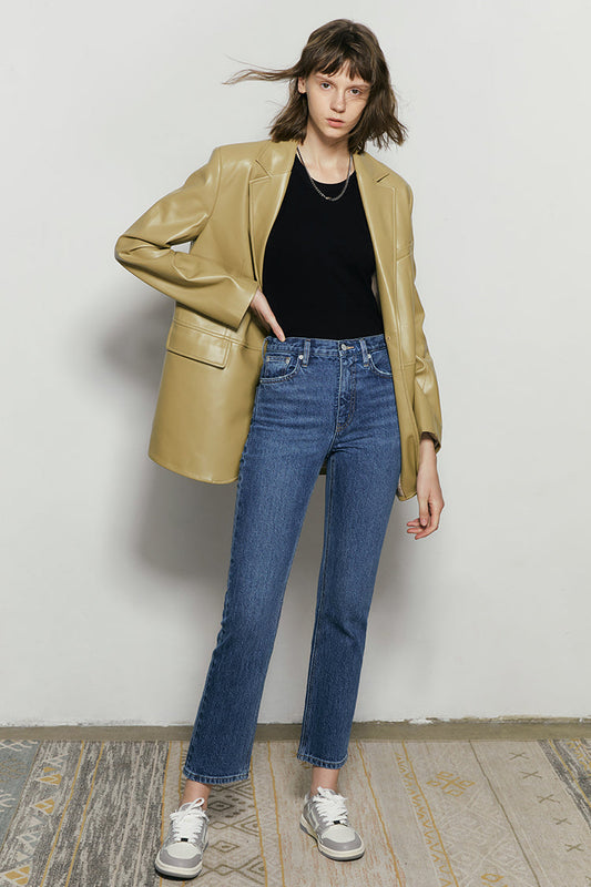 Activity Grrrl High Rise Kick Crop Jeans HJ017