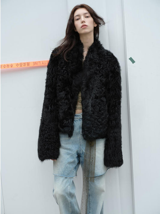 Beethoven's Night Reversible Tuscan Sheepskin Coat