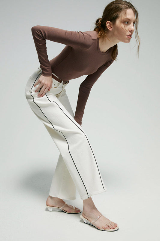 Crush Curve Ankle Jeans HJ052