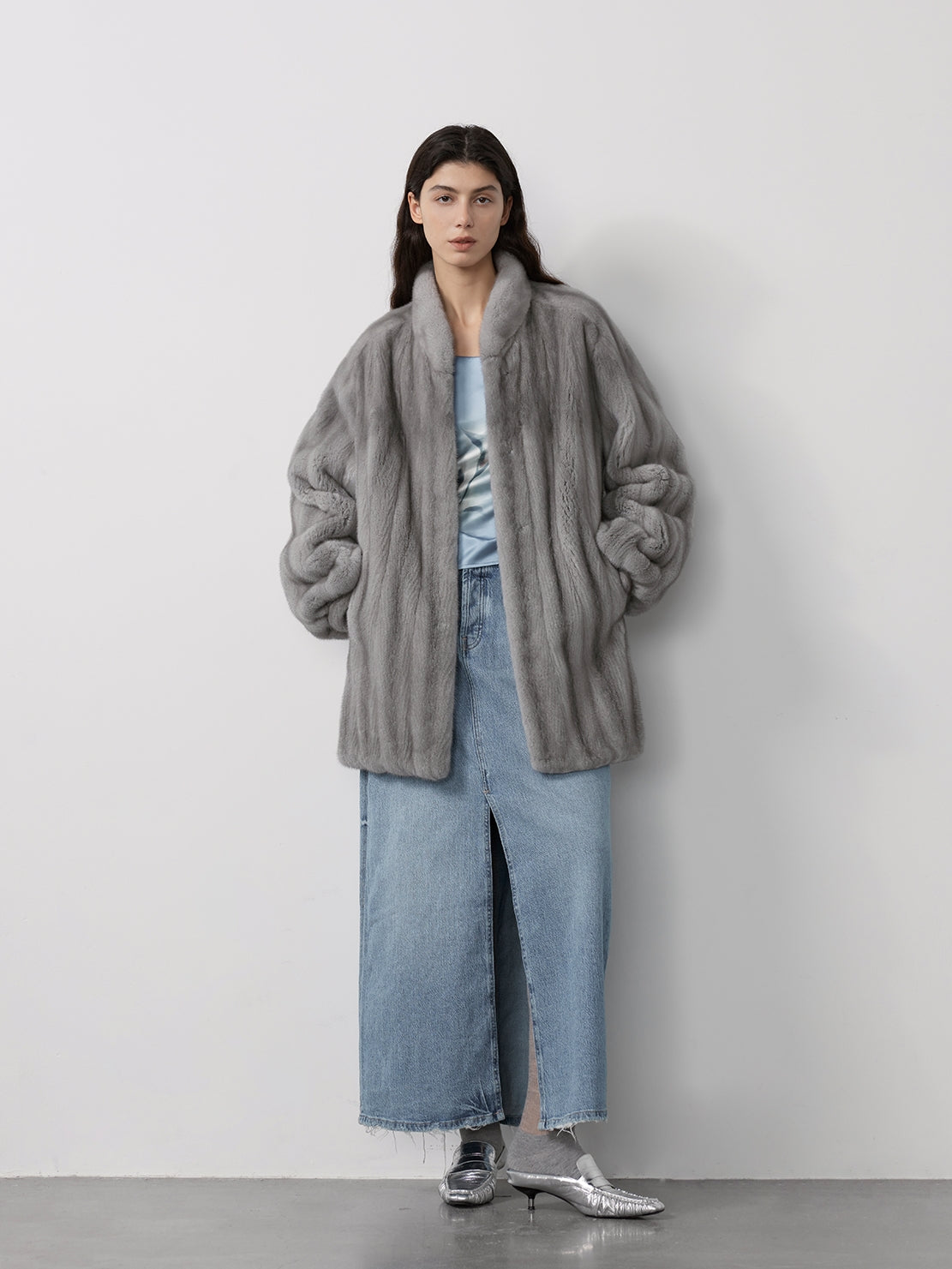 Meteor Variations Sable Fur Coat