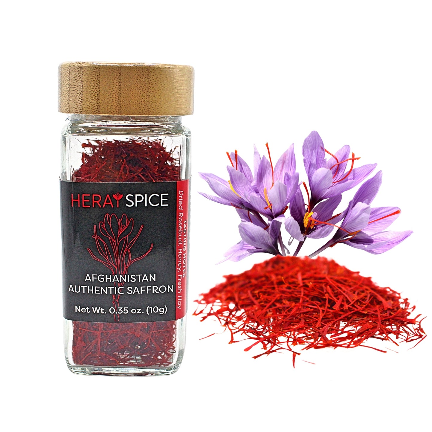 Heray Afghan Saffron Threads, Kosher, Halal, NON-GMO Verified