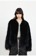 Black Sugar Champagne Fox Fur Coat
