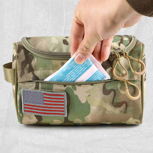 Votagoo Portable Tactical Cosmetic Organizer Pouch Nylon Hanging Makeup Storage