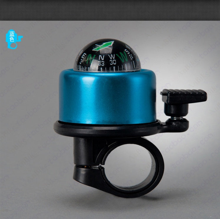 Bike Handlebar Bell with Compass & Horn
