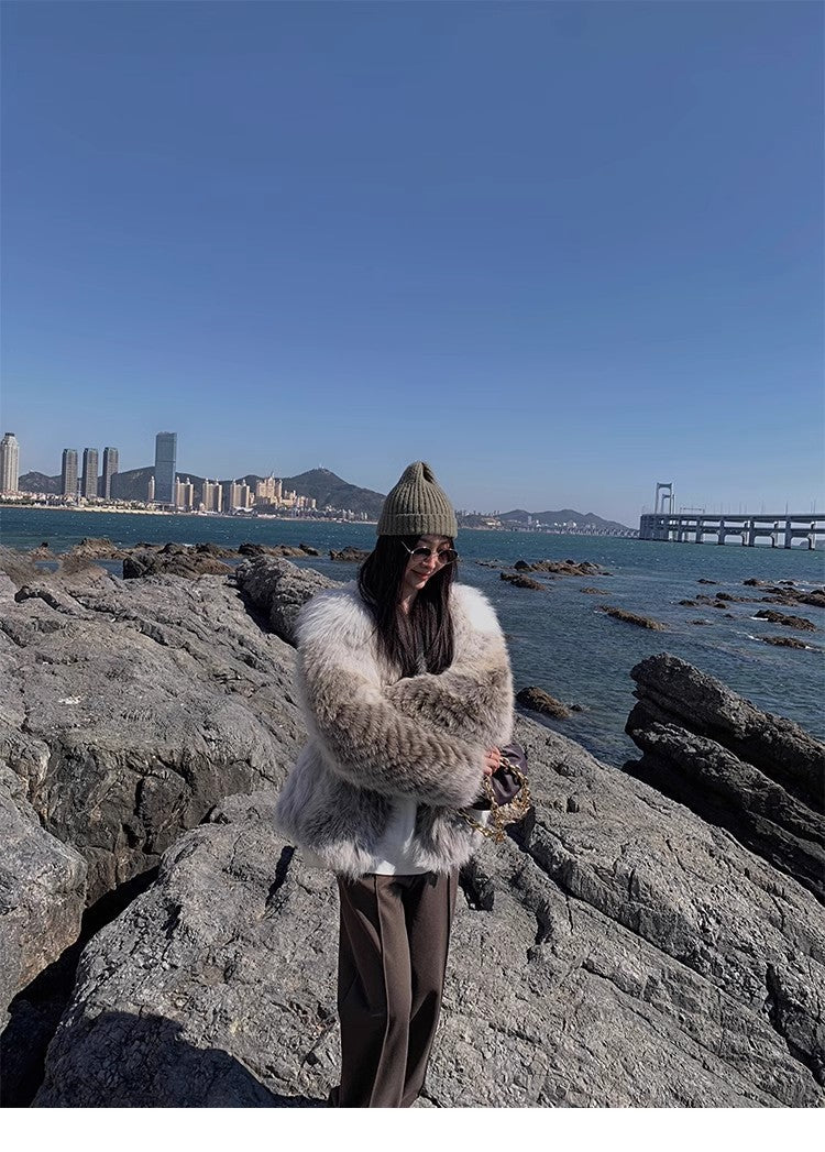 Yukino Dream Colorful Fox Fur Coat