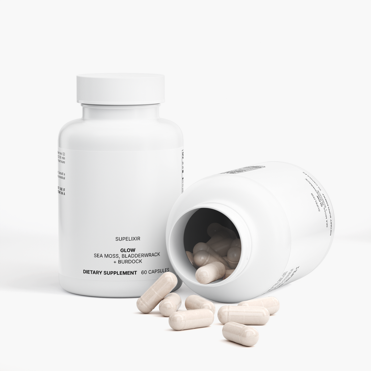 GLOW Sea Moss, Bladderwrack + Burdock Capsules