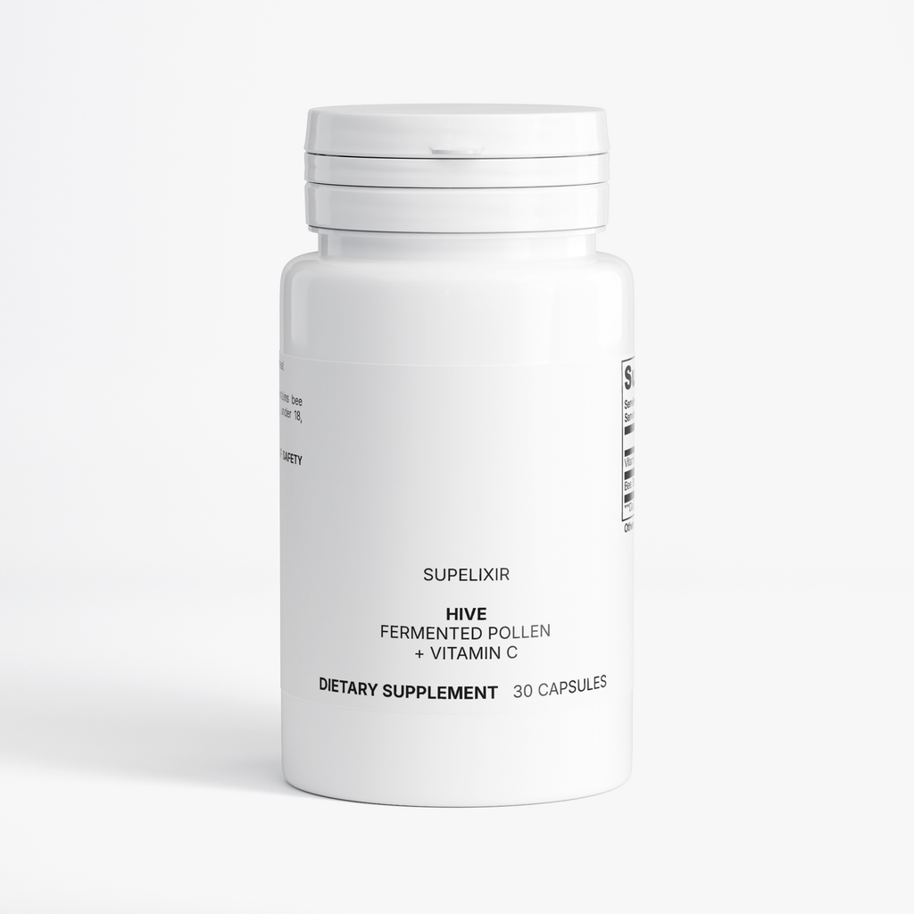 HIVE Fermented Pollen + Vitamin C Capsules