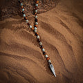 Sublime Tranquility - 4 Symbol Tiger's Eye Turquoise Necklace