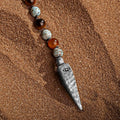 Sublime Tranquility - 4 Symbol Tiger's Eye Turquoise Necklace