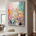 Wild Bloom Abstract Impasto Wall Art