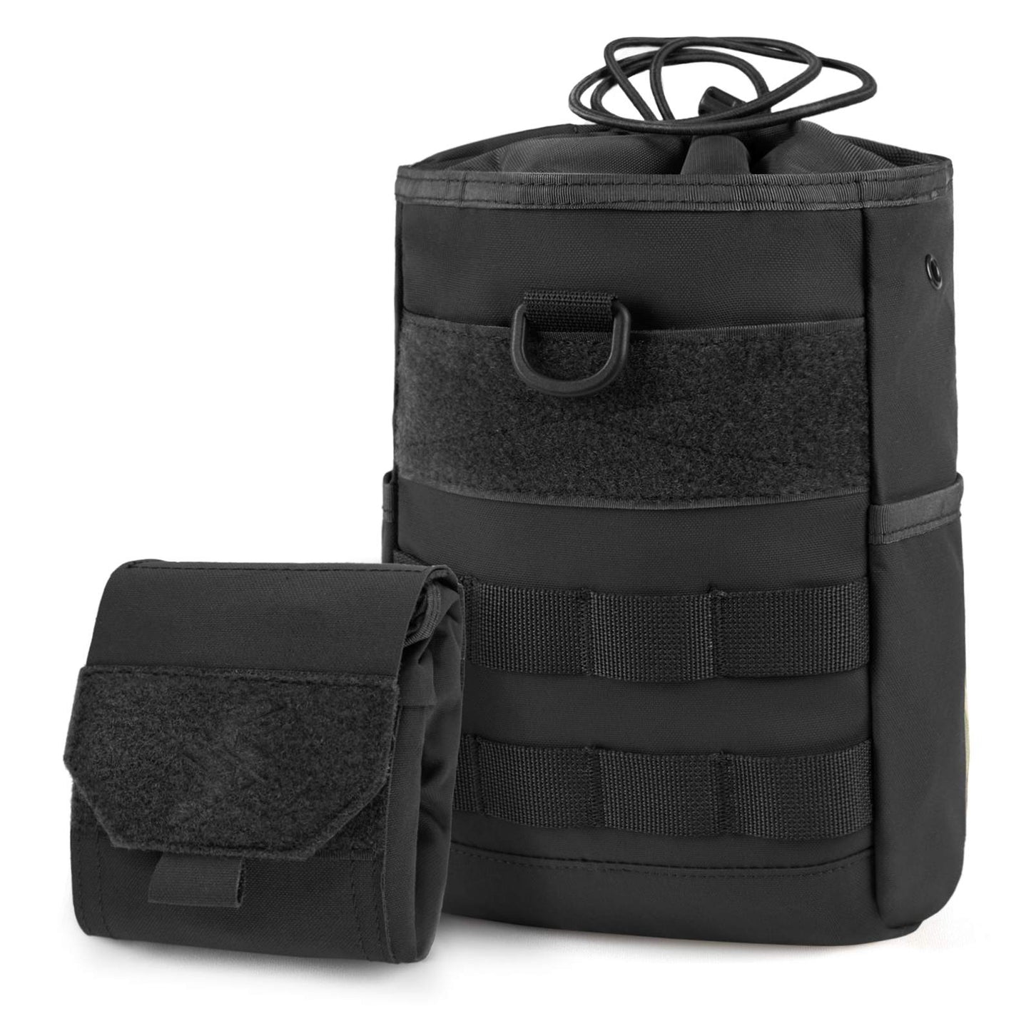 Tactical Dump Pouch Molle Storage Bag Tactical Waist Bag, Drawstring Folding Magazine Dump Bag
