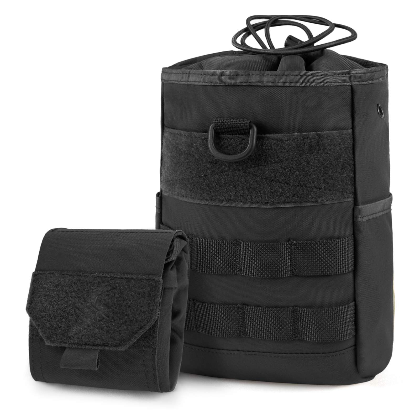 Tactical Dump Pouch Molle Storage Bag Tactical Waist Bag, Drawstring Folding Magazine Dump Bag