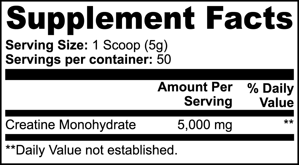 LEAN Creatine Monohydrate Powder