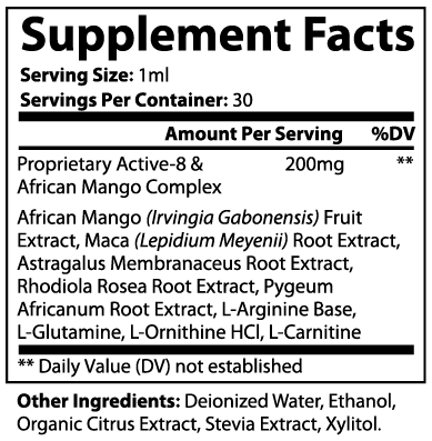 SLIM African Mango & Amino Complex Liquid Drops