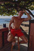 Marbella Classic Swim Trunk Red