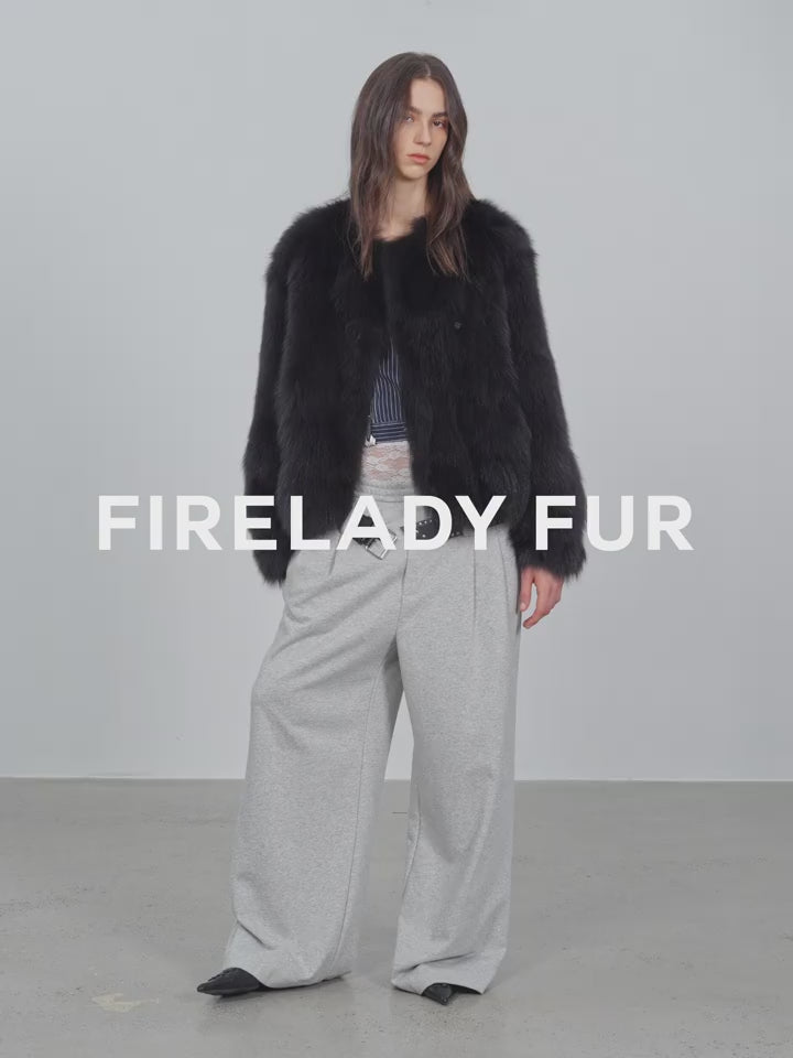 Morning Mist Manor Urban Chic Fox Fur Coat