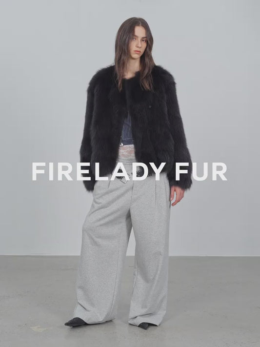 Morning Mist Manor Urban Chic Fox Fur Coat