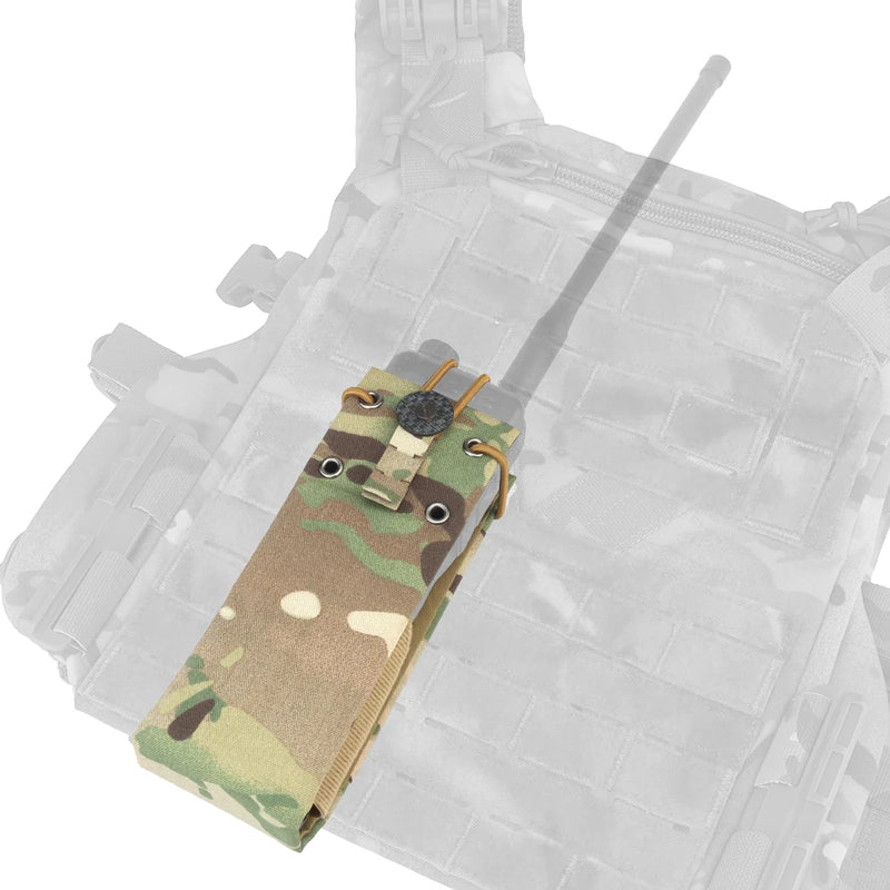 Tactical Universal Radio Pouch MPU5 PRC163 152 148 PTT Holder Bag Walkie-talkie Storage Pack