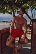 Marbella Classic Swim Trunk Red