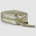 Metallic Calf Leather Crossbody Bag