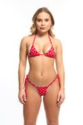 Micro bikini Polka Dot Red G string
