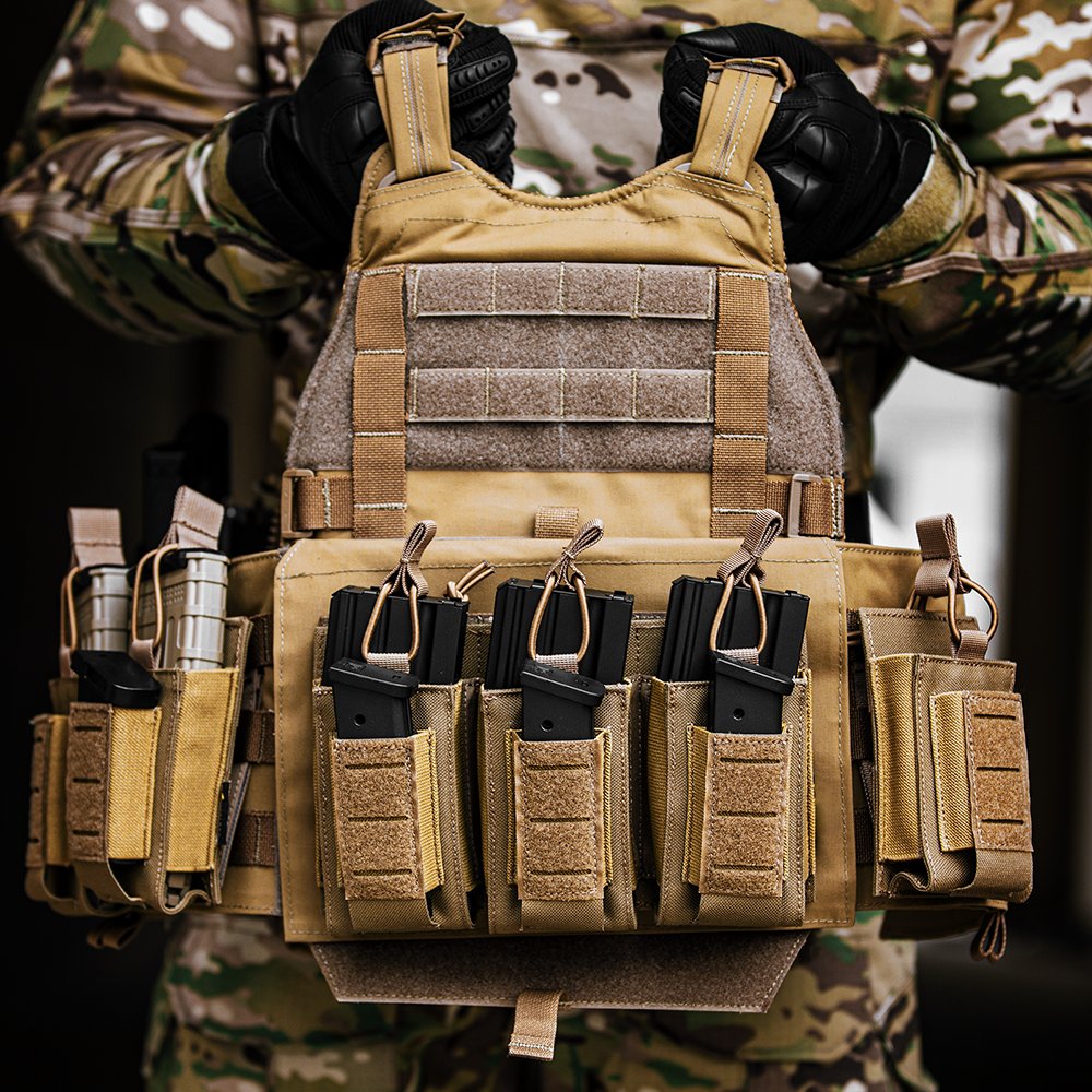 Molle Mag Pouch 5.56mm 9mm Open-Top Magazine Pouch