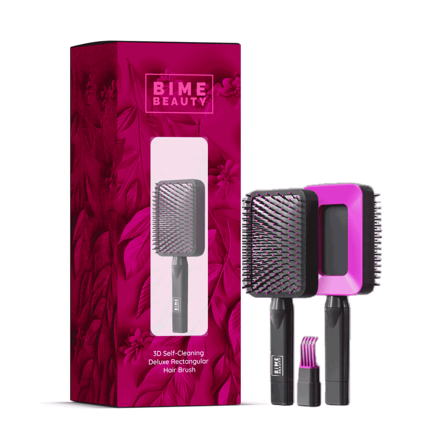 3D Self-Cleaning Deluxe Hair Brush – Effortless Detangling & Frizz Control