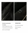 Black Sugar Champagne Fox Fur Coat
