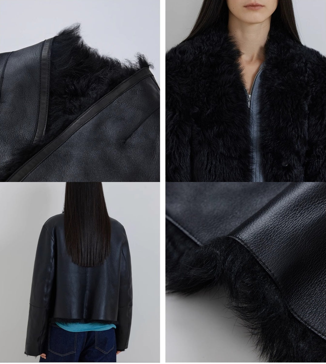 Beethoven's Night Reversible Tuscan Sheepskin Coat