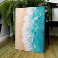 3D Minimalist Pink and Blue Ocean Wall Art