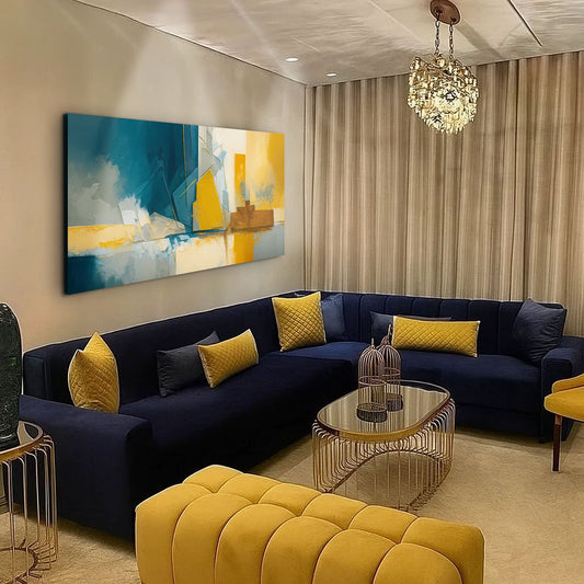 Abstract Geometric Lines Wall Art II