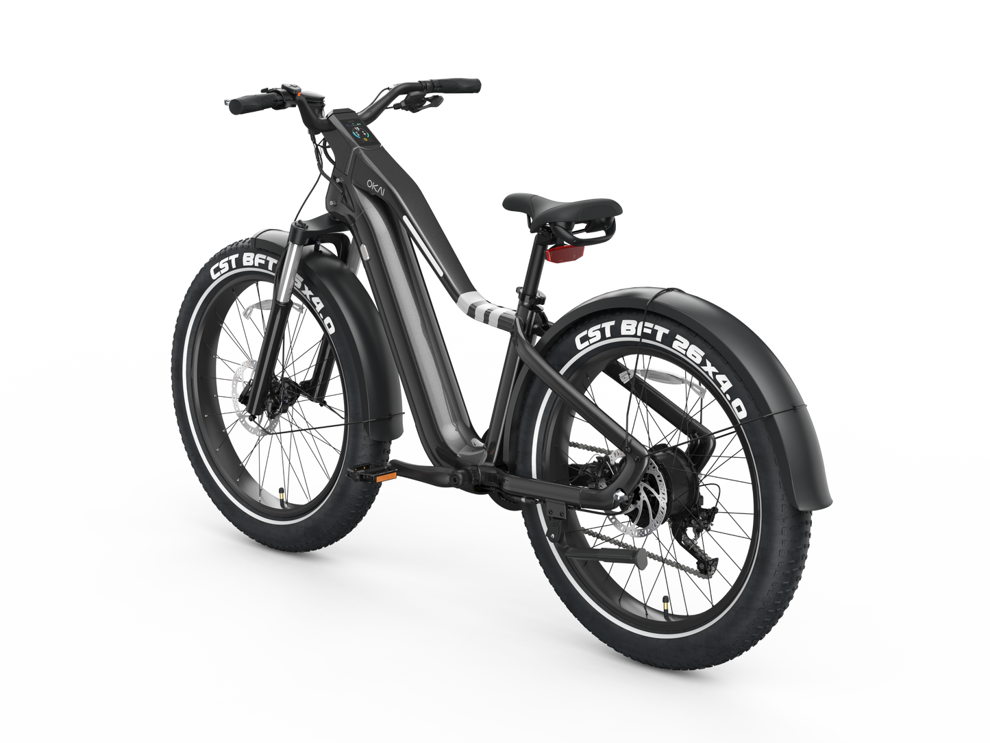 26' Step Over Electric Mountain Bike - Black