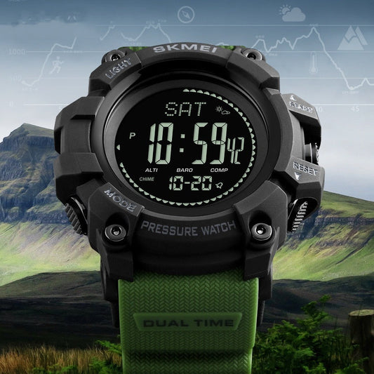 Outdoor Sports Compass Calendar Watch